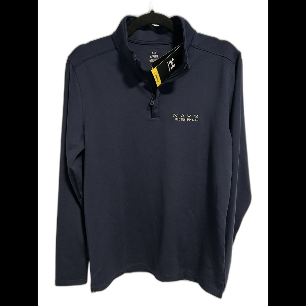 Under Armour Motion Quarter Zip Pullover Men's Small US Navy Midshipmen NWT